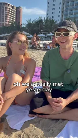 I interviewed Polish travelers on a beach in Vietnam. They were incredibly friendly and kindly agreed to be filmed—thank you for your cooperation!