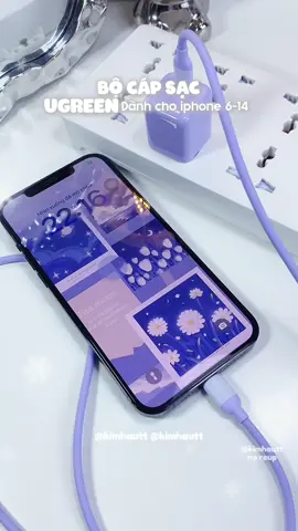 Bộ cáp sạc nhanh UGREEN cho iphone 6-14. Mê cái màu á chời ơiii. Xinh iu lắm lun 💕🫶🏻 #bosacnhanh #bosacnhanhiphone #ugreen #sacnhanh #xuhuong #review #unbox #unboxing #chitunbox 