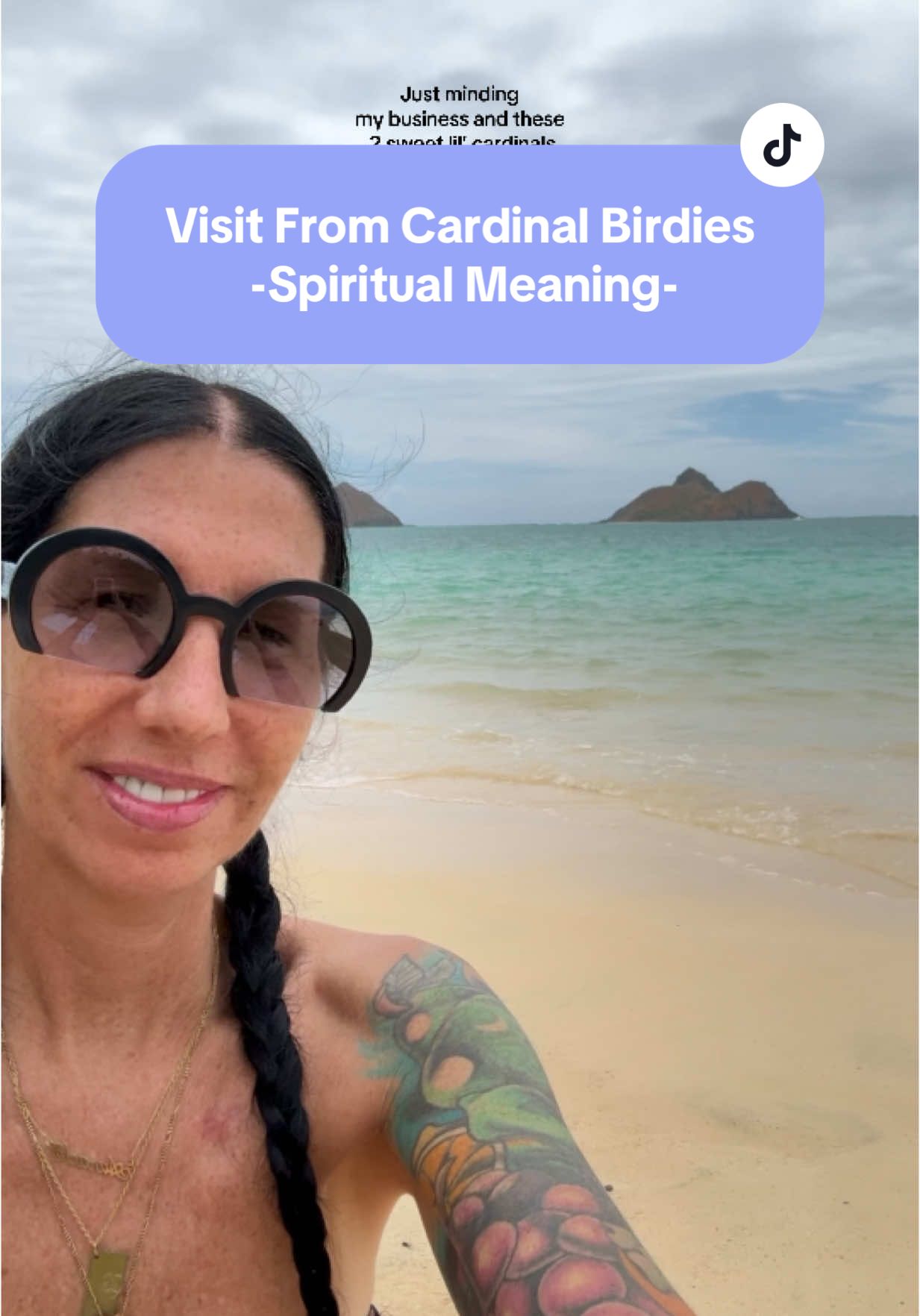 I was just minding my business at the beach when these two curious lil’ cardinal birdies came to say hi! Have you heard about what a visit from a cardinal means? I needed this moment with them 🥹 Messenger from the Spirit World: Many believe that the cardinal is a messenger from the spirit world, particularly a sign that a departed loved one is watching over you. Seeing a cardinal could be interpreted as their way of letting you know they're still with you Symbol of Hope and Joy: The cardinal's bright red color and beautiful song often symbolize hope, joy, and renewal. This bird can bring a sense of positivity and rejuvenation to those who see it Sign of Good Luck: In many cultures, spotting a cardinal is considered a sign of good luck. It might mean that positive changes or good news are on the horizon Symbol of Endurance and Strength: Cardinals are known for staying in their territory year-round, even in harsh winters. This has made them a symbol of endurance, resilience, and strength Reminder of Faith and Love: Some interpret seeing a cardinal as a reminder to keep faith during difficult times or as a symbol of the enduring nature of love #cancertok #healing #cardinals #spiritualtiktok #fyp 