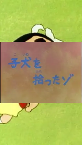 子犬を拾ったゾ #クレヨンしんちゃん #crayonshinchan  #crayonshin