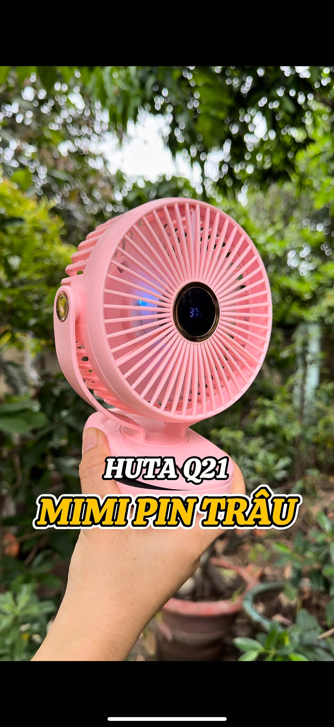 Quạt kẹp tích điện mini nhỏ gọn Huta Q21, đa năng pin trâu #quattichdien #quatmini #muataitiktokshop #giadungtienich #shoputni 