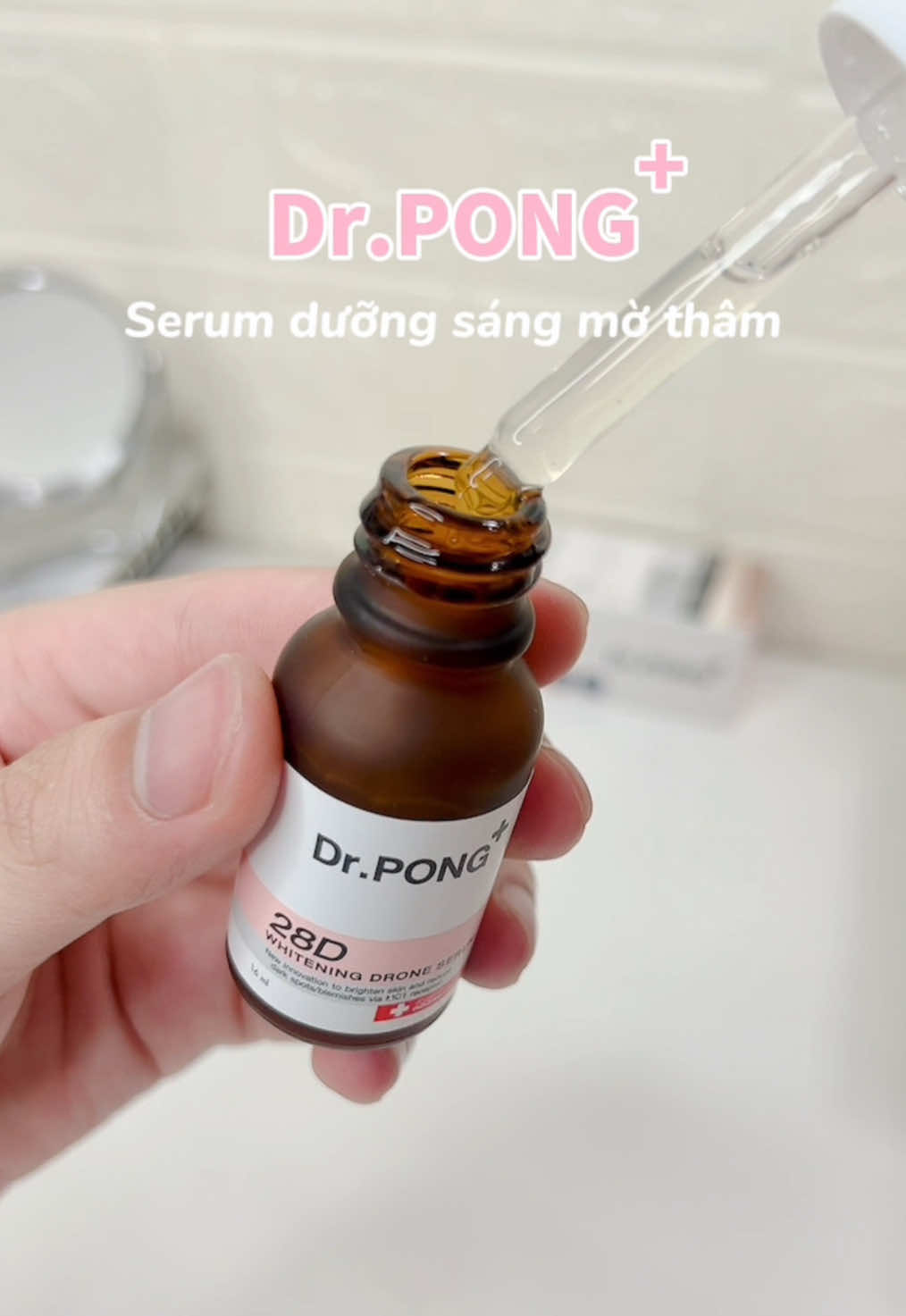 Sáng da mờ thâm ổn lắm nha #drpongvn #drpong #serumtrangda #whiteningserum #unbox #review #xh 