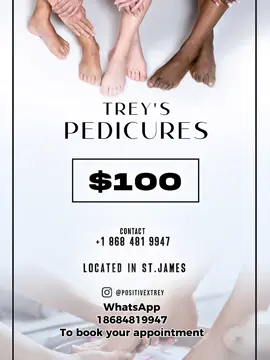 July Special 🥳🥳$100 pedicure  is back !! NO acrylic toenails only clear coat application! Book your appointment at 18684819947