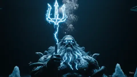 He doesn't rule the sea. He is the sea’s rage. 🌪  #PoseidonRising #PoseidonGodOfSea #Earthshaker #TideBringer #HyperReal  #Cinematic #Flow #OceanWrath #GreekGods #DivineFlood