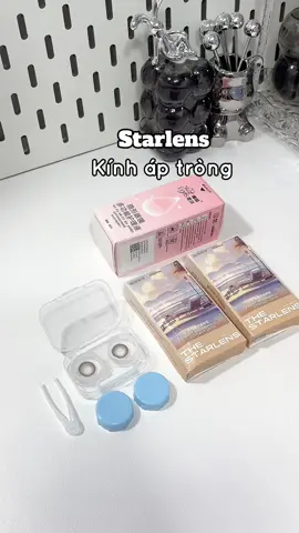 Kính áp tròng STARLENS đeo êm lắm ✨ #unboxing #review #kinhaptrong #lens #starlens #xuhuong #fyp #viral #viralvideo 