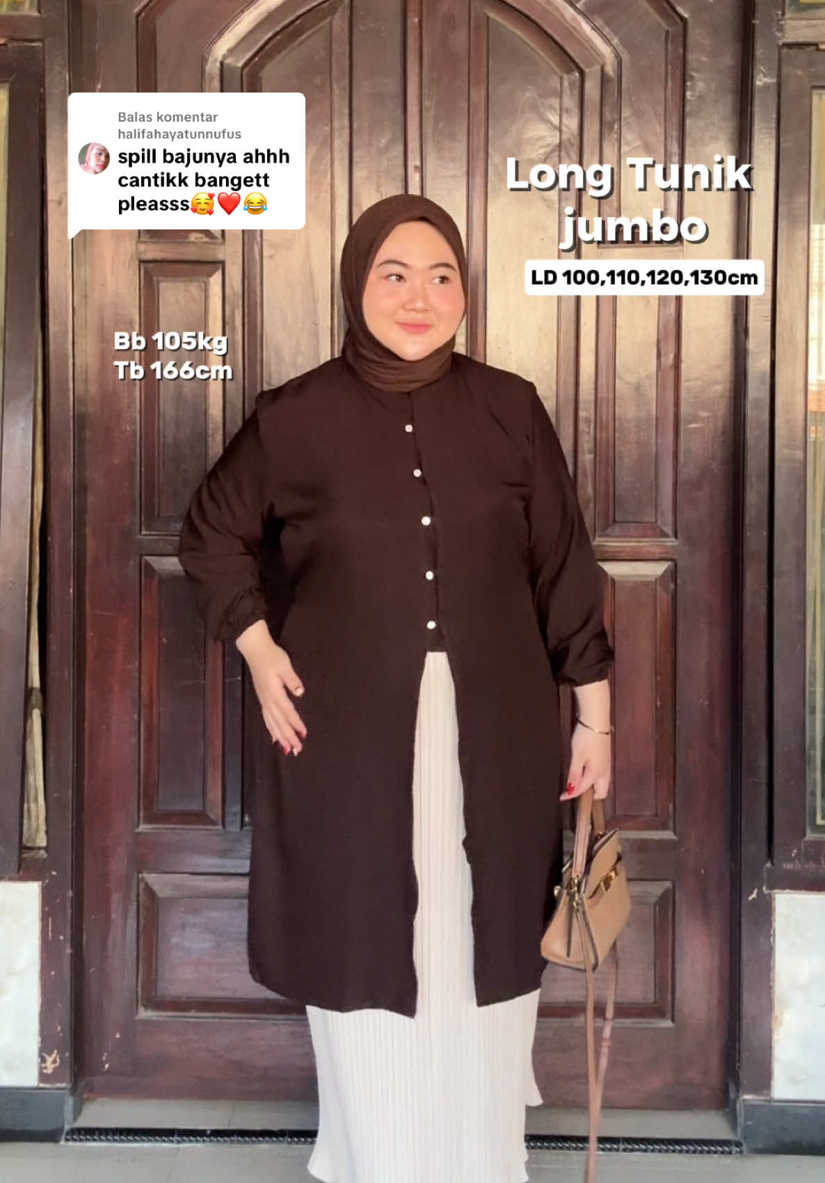 Membalas @halifahayatunnufus kalian harus beli tunik iniiii bagus bgtbgt 😭🫶🏻 apalagi warna mahogany 🥹 jd pgn punya lg warna lainnya 🙃 #longtunik #tunikjumbo #tunikkekinian #tunikmurah #outfitbigsize #bigsizefashion #ootdbigsize #outfitideas #outfitcheck 