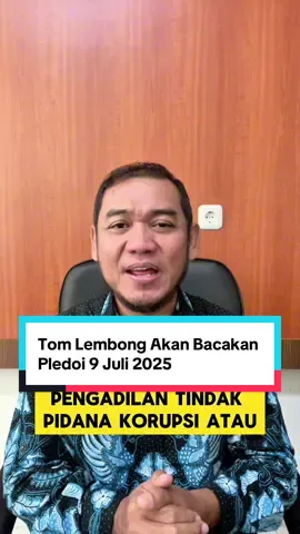 Membalas @Koeswatiii Tom Lembong Akan Bacakan Pledoi 9 Juli 2025 #beritanews #beritaviral #tomlembong #profkurniawan 