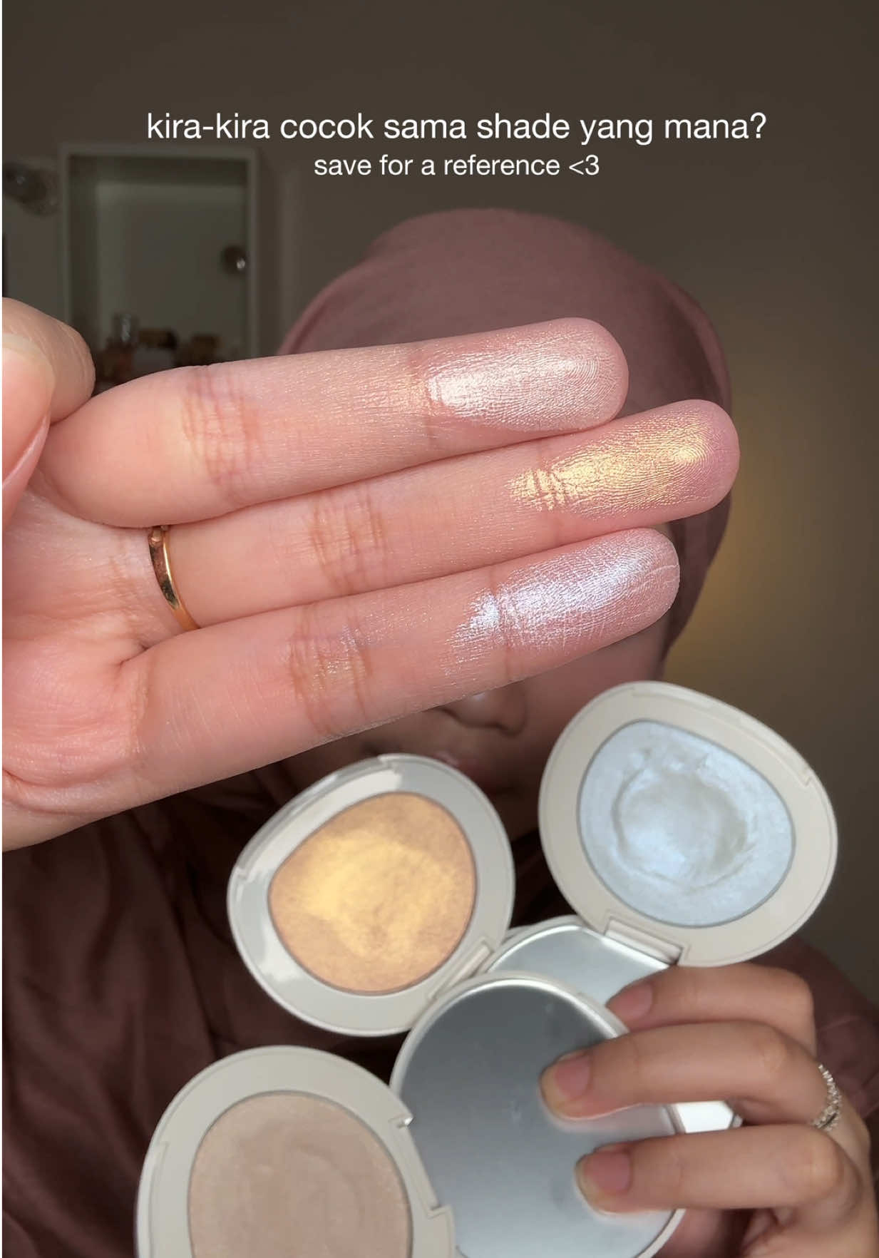 try on all shade barenbliss moist mochi paste powder highlighter! surprisingly keluar bgt glownya✨ #barenbliss #highlighter 