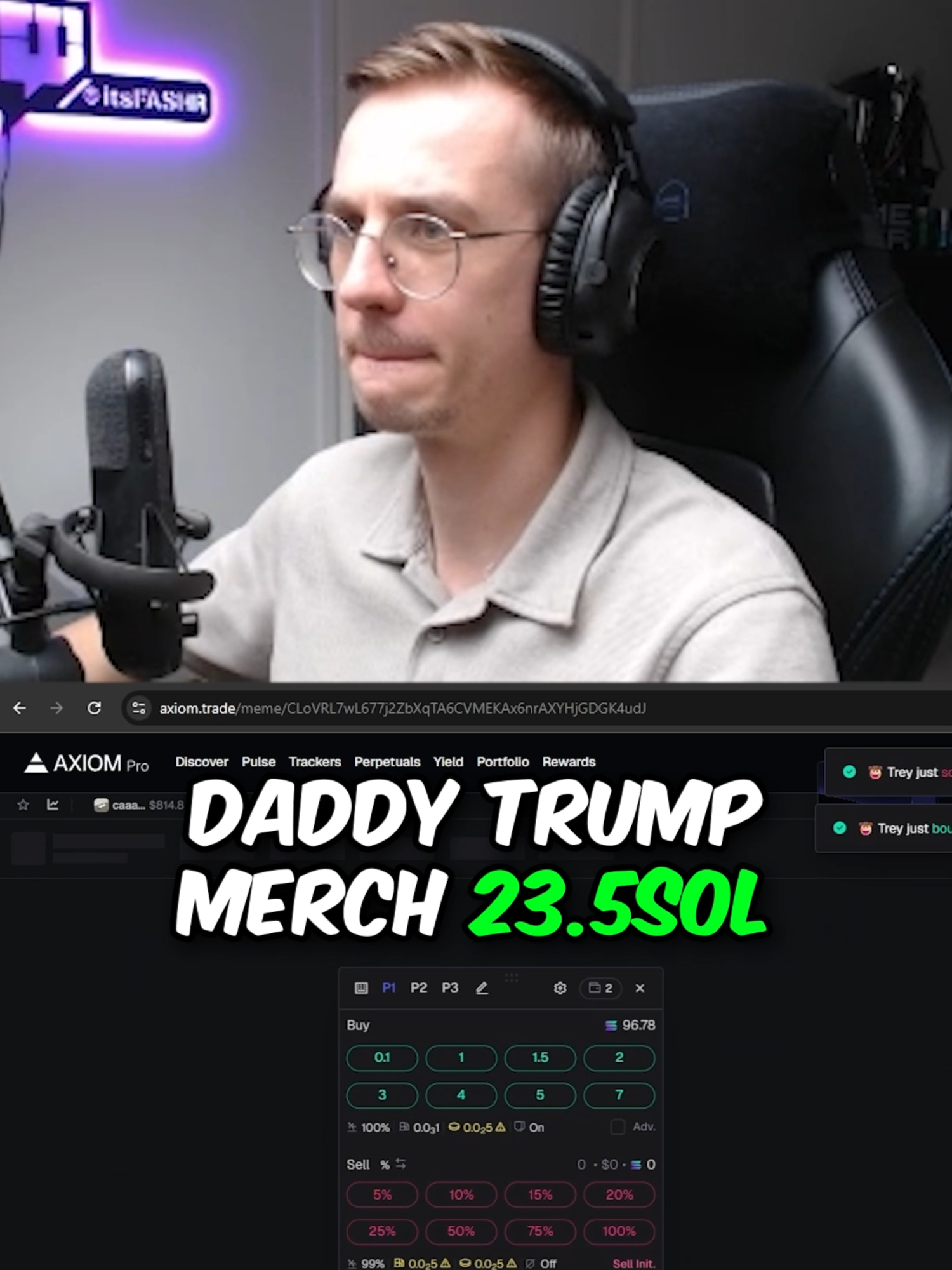 DADDY TRUMP?! #memecoin #crypto #trading #solana #memecoins