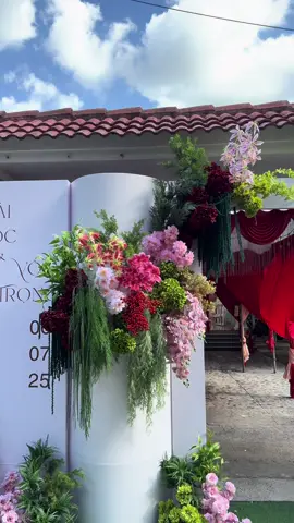Lại 1 chiếc cổng sắc màu cho nàng dâu Hoài Ngọc#trangtrícướihỏicủchi #weddingdecoration #trangtritieccuoi #xuhuong #camhoa #viral #weddingdecor #dịchvụcướihỏicủchi #decor #xh #lễvow #