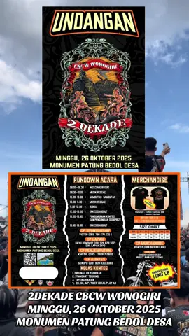 2DEKADE CBCW WONOGIRI Minggu, 26 Oktober 2025 Lokasi, Monumen Patung Bedol Desa Gass kann bolo 🔥🔥🔥 #fyp #trending #cbindonesia #cbcwwonogiri #cbjateng #cbjatenggayeng #infoacaratouring  @CB WONOGIRI  @Mbak Rin BAKOEL KAOS JOGJA 