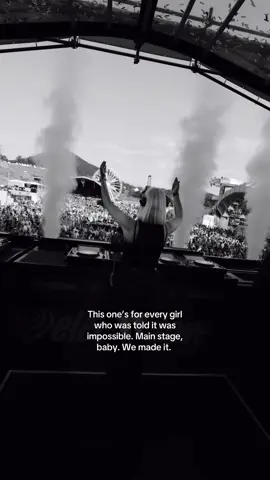 For the girl who started mixing in her room, who kept going when no one believed in her… look where we are now 😭❤️ #dj #femaledj #djs @Electric Love Festival 