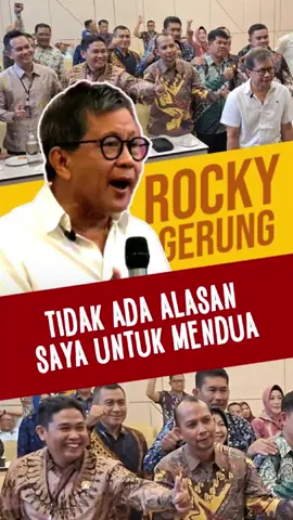 SAYA TIDAK MENDUA‼️ #rockygerung 