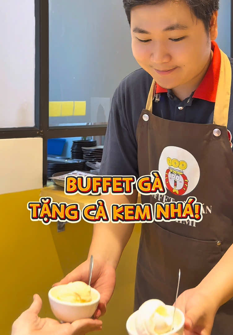 BUFFET GÀ TẶNG CẢ KEM CẢ LẨU TIN ĐƯỢC KHÔNG CÁC TÌNH IU #fypシ #ririmimi #buffet #garan 