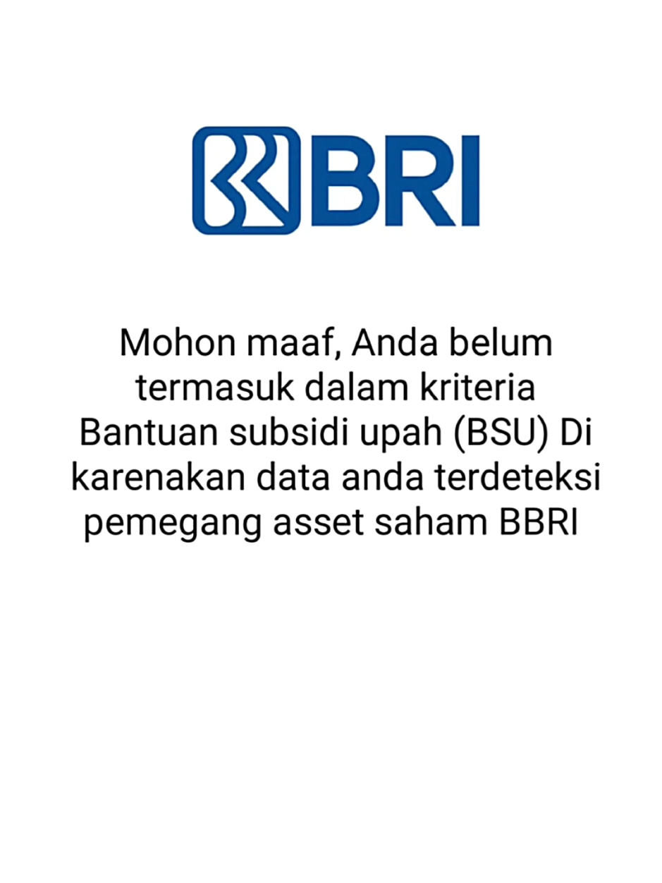 haha gak lolos BSU karna pemegang saham 🤭 #investkuu #investdarisekarang 