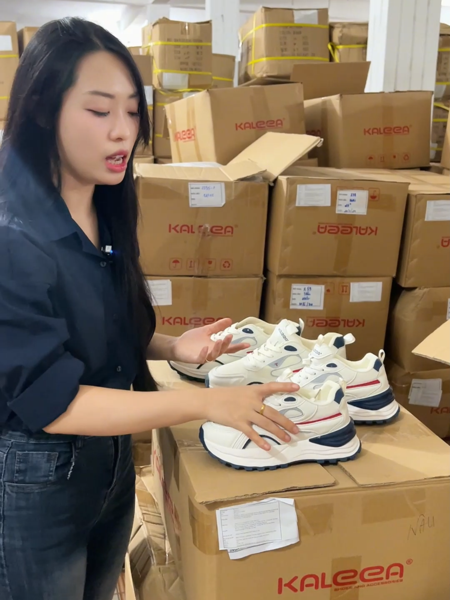 Sneaker Nam Nữ T115 - đế đinh 4cm da phối lưới thoáng chân #44