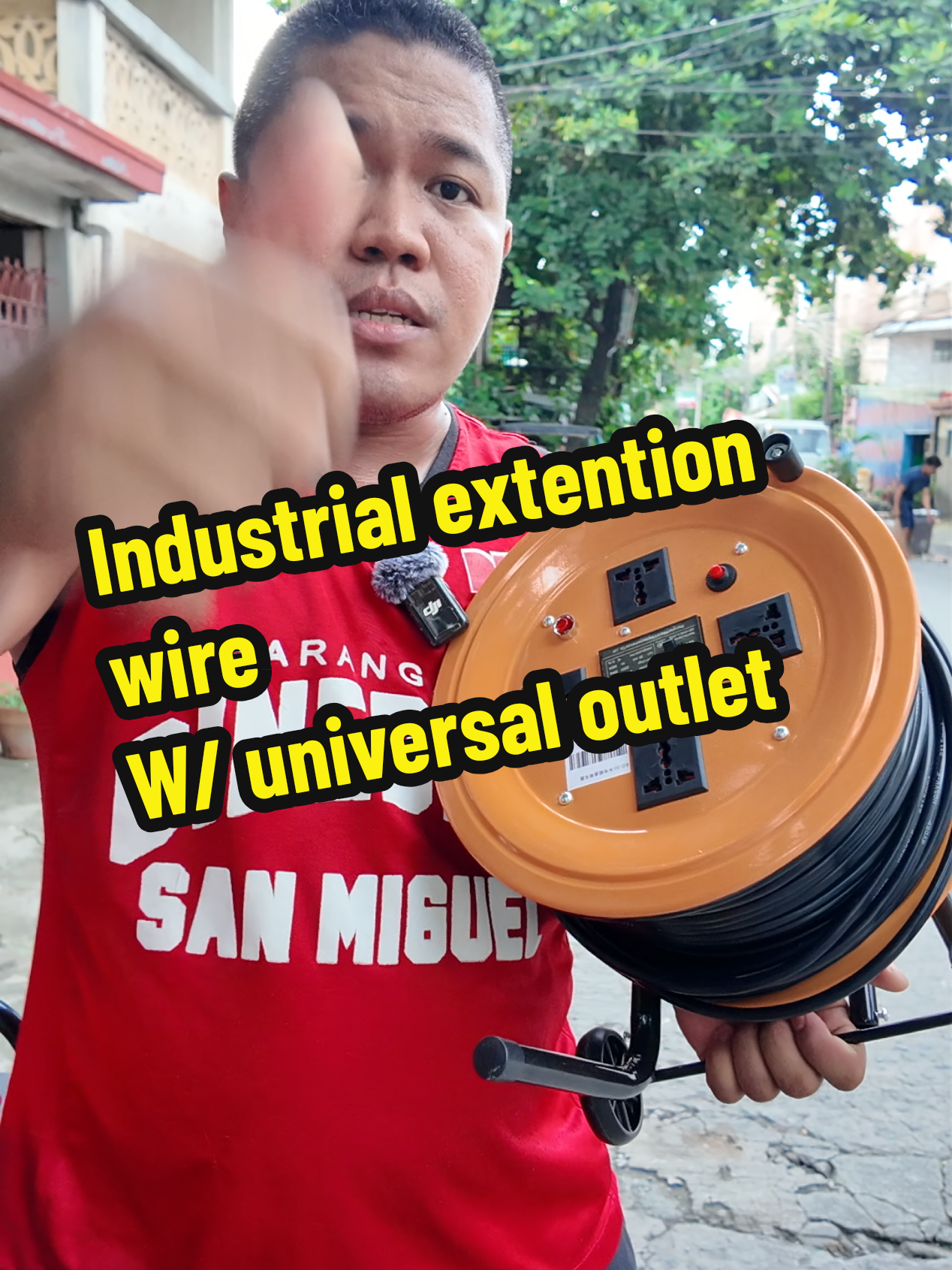 Industrial extention wire with universal outlet #bosstante #extentionwire #universalextentionwire #industrialwork #construction #machinework 