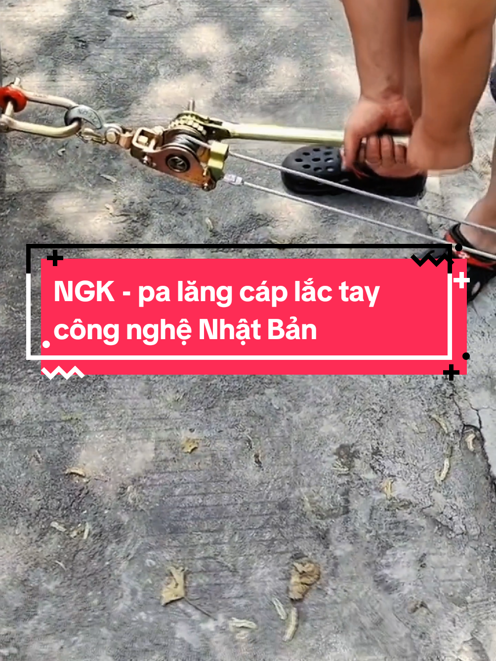 NGK - pa lăng cáp lắc tay công nghệ Nhật Bản #palang #palangkaraya 