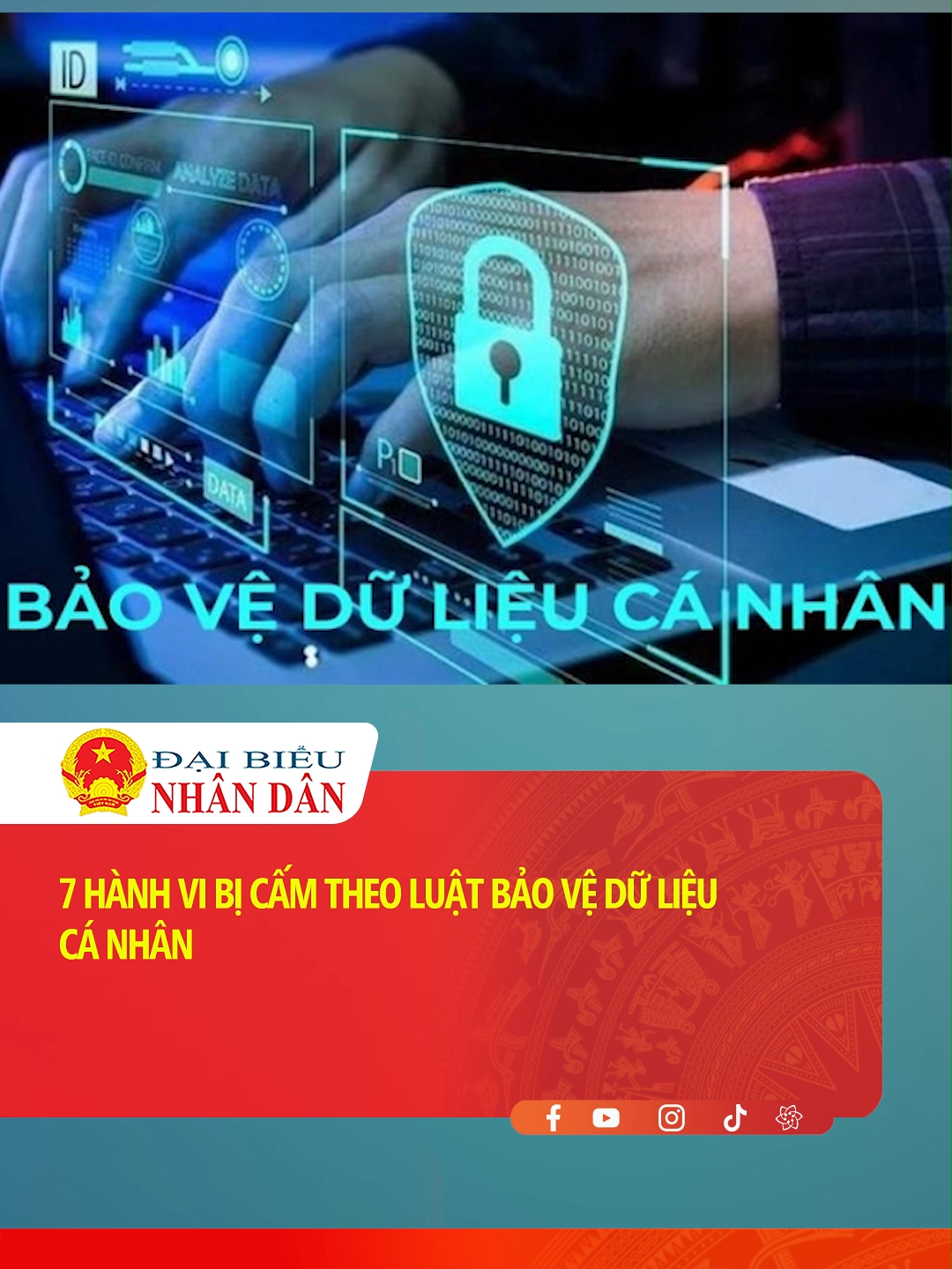 Luật quy định xử lý vi phạm pháp luật về bảo vệ dữ liệu cá nhân (Điều 8) theo tính chất, mức độ, hậu quả của hành vi vi phạm có thể bị xử phạt hành chính hoặc bị truy cứu trách nhiệm hình sự; nếu gây thiệt hại thì phải bồi thường theo quy định của pháp luật.  #daibieunhandan #quochoitv #dbnd #quochoi #tintuc #thoisu #xuhuong #tiktoknews #fyp #LearnOnTikTok #socialnews #tinnong24h #xahoi #tinnong #tinhothomnay #tinnongtrongngay