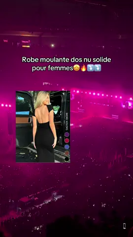 ↗️🤩Robe moulante dos nu solide pour femmes🤩↖️ #reel #bracelets #prtoii #viral #foruyou #foruyou #pourtoi #reels #pourtoi #pourtoii 