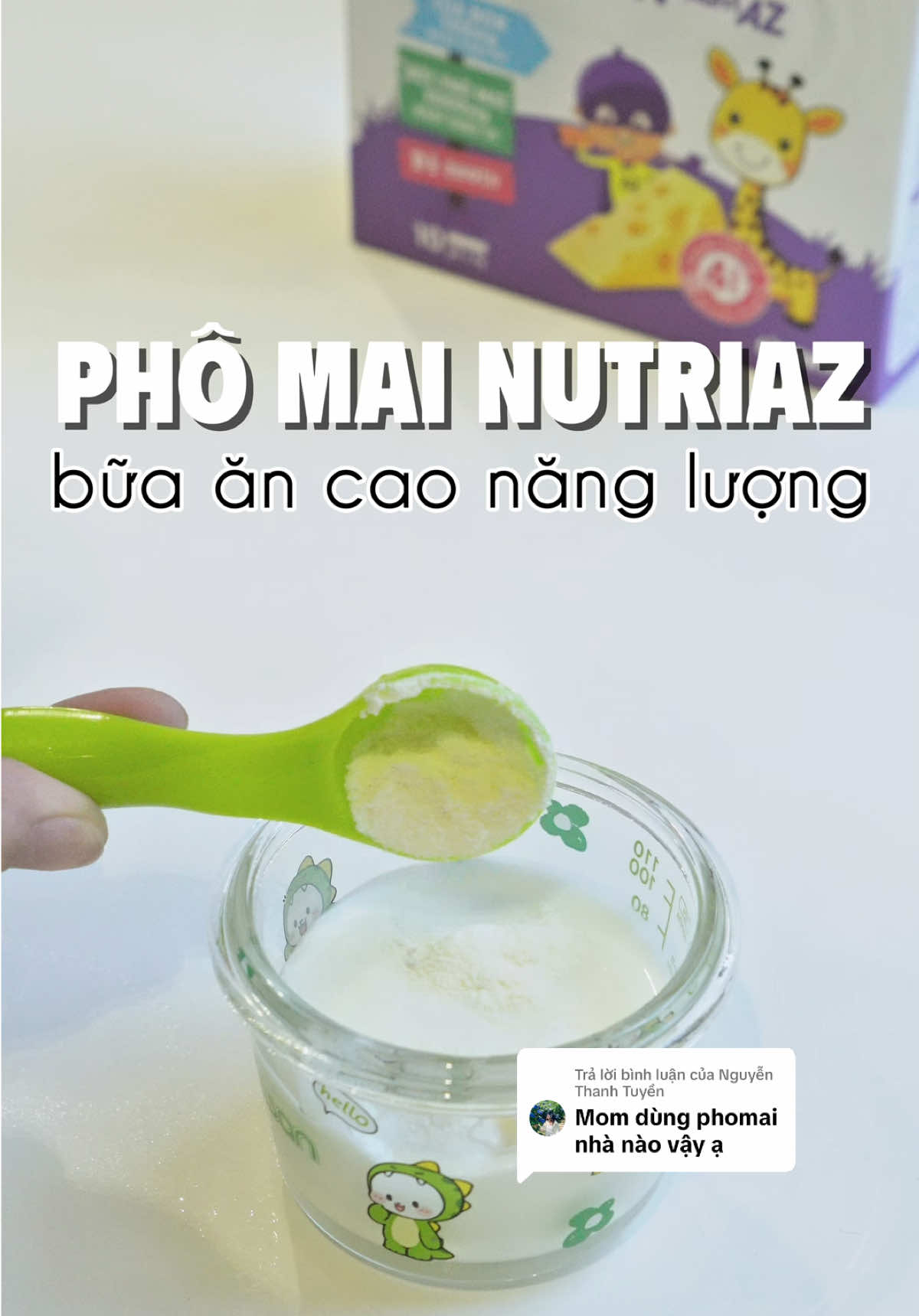 Trả lời @Nguyễn Thanh Tuyền  phô mai tâch muối dạng bột Nutriaz nha mom. Có tí phô mai vào cái nát cháo thơm ngon lắm luôn, con án thun thút á . #andamtruyenthong  #mebimsua  #andam  #bimsua 