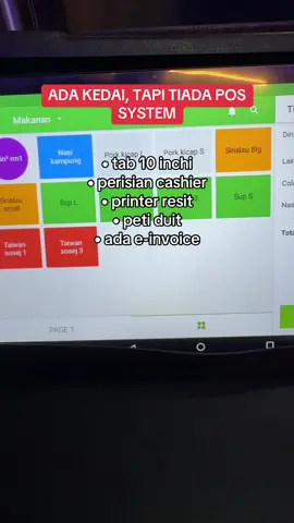 Digital pos system untuk cashier. Sangat sesuai untuk kedai runcit, kedai makan, kedai jual baju, n semua jenis kedai pun boleh👍🏻👍🏻 #cashier #digitalpossystem #cashsystem #counter 