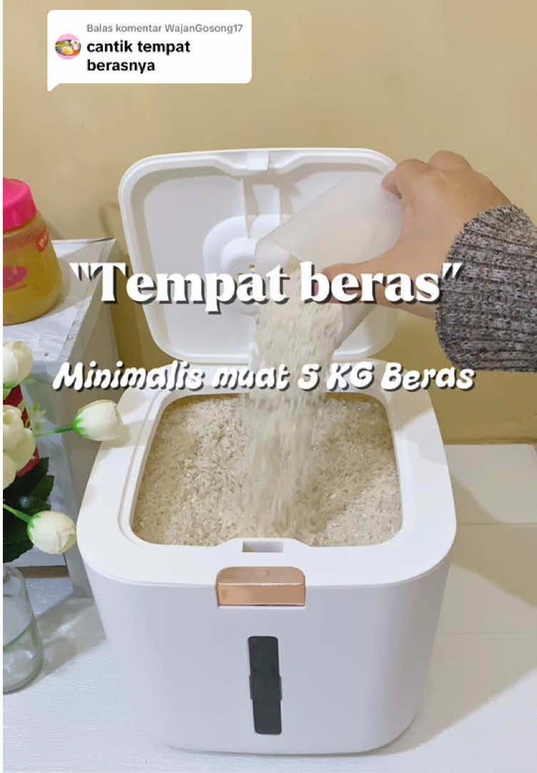 Membalas @WajanGosong17 iya ka, tempat berasnya cantik dan harganya ramah dikantong🥰  #dispenserberas #tempatberas #dispenserberasangola #angola 