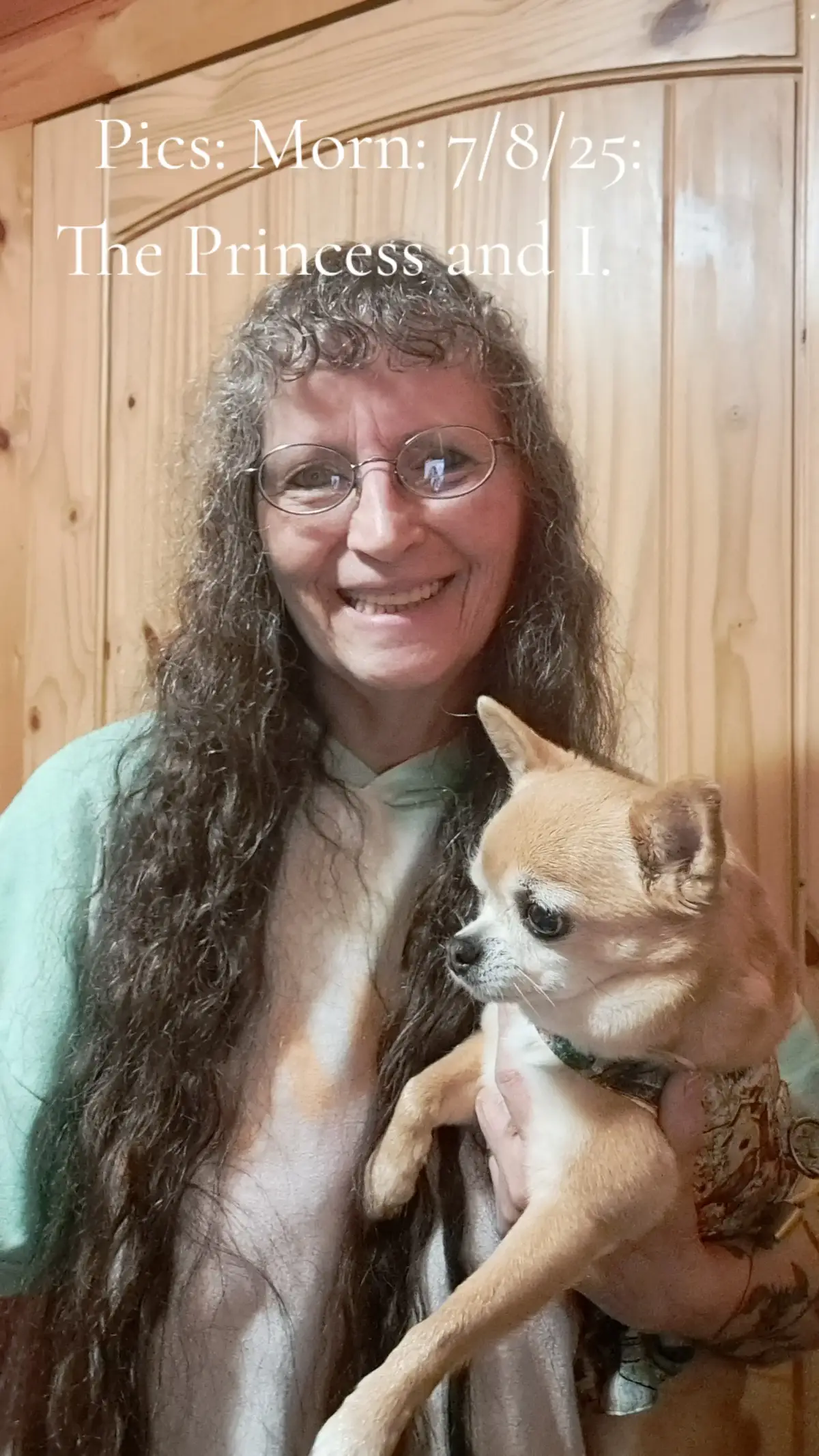 Pics: Morn: 7/8/25: A quick picture of chickens and the buffalo. Then to where we visit with you on Live this morning 7:30am Maine time on Facebook and 7:45am on TikTok. Hope you come to visit. See you then. Bye for now.  Love, hugs, & kisses from your Maine family.😁🤗🫶💛 ✍️Darcie Mae  👑🐶🐾Princess Foxy Lady of Peablyville, Maine  🐿🐿Annie and Natalie  Subscription link on post. Set at lowest price. You will get to enjoy subscriber only posts and help me continue to create, write, and share with you.
