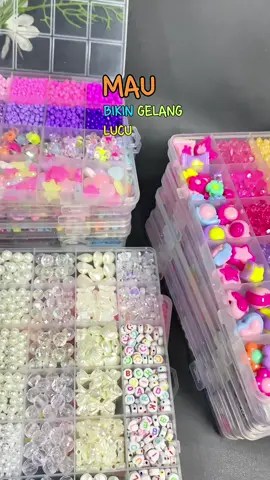 SET MANIK CANTIK BENEAN FANTASTIS🔥🤩#DIY #beads #manikmanik 