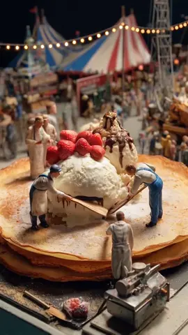 みんなでご飯を作ろう#miniature #Summer #midjourney #food 
