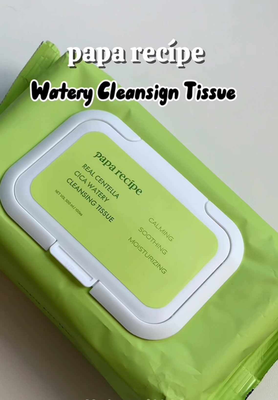 Vừa tiện lợi, vừa tiết kiệm bạn đã thử chưa 😎 #paparecipe #waterycleansigntissue @paparecipe_vietnam #xh #kbeauty #fyp #unboxwithhie #skincare 