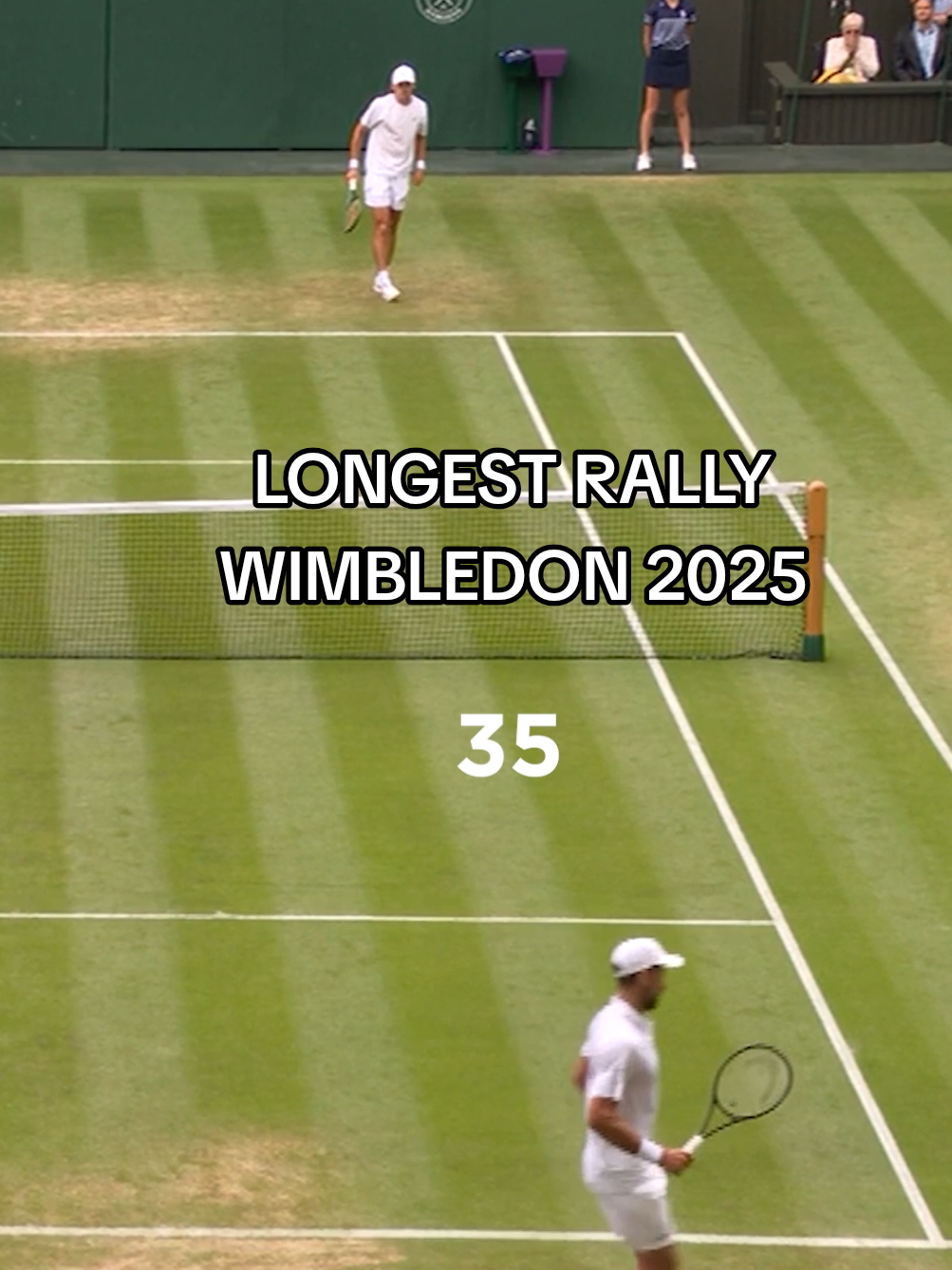 Novak Djokovic and Alex de Minaur just kept going 😮 #Wimbledon #tennis #NovakDjokovic #AlexdeMinaur 