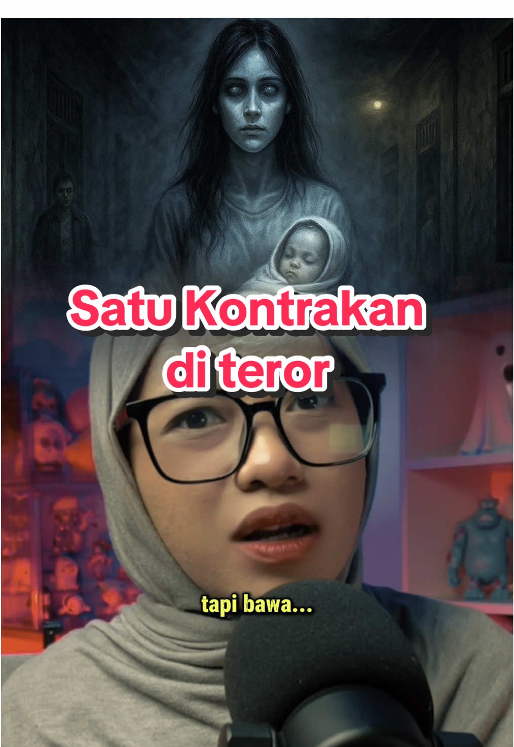 Satu Kontrakan di Teror ges #ngmare #storytelling #fyp #caricarimisteri 