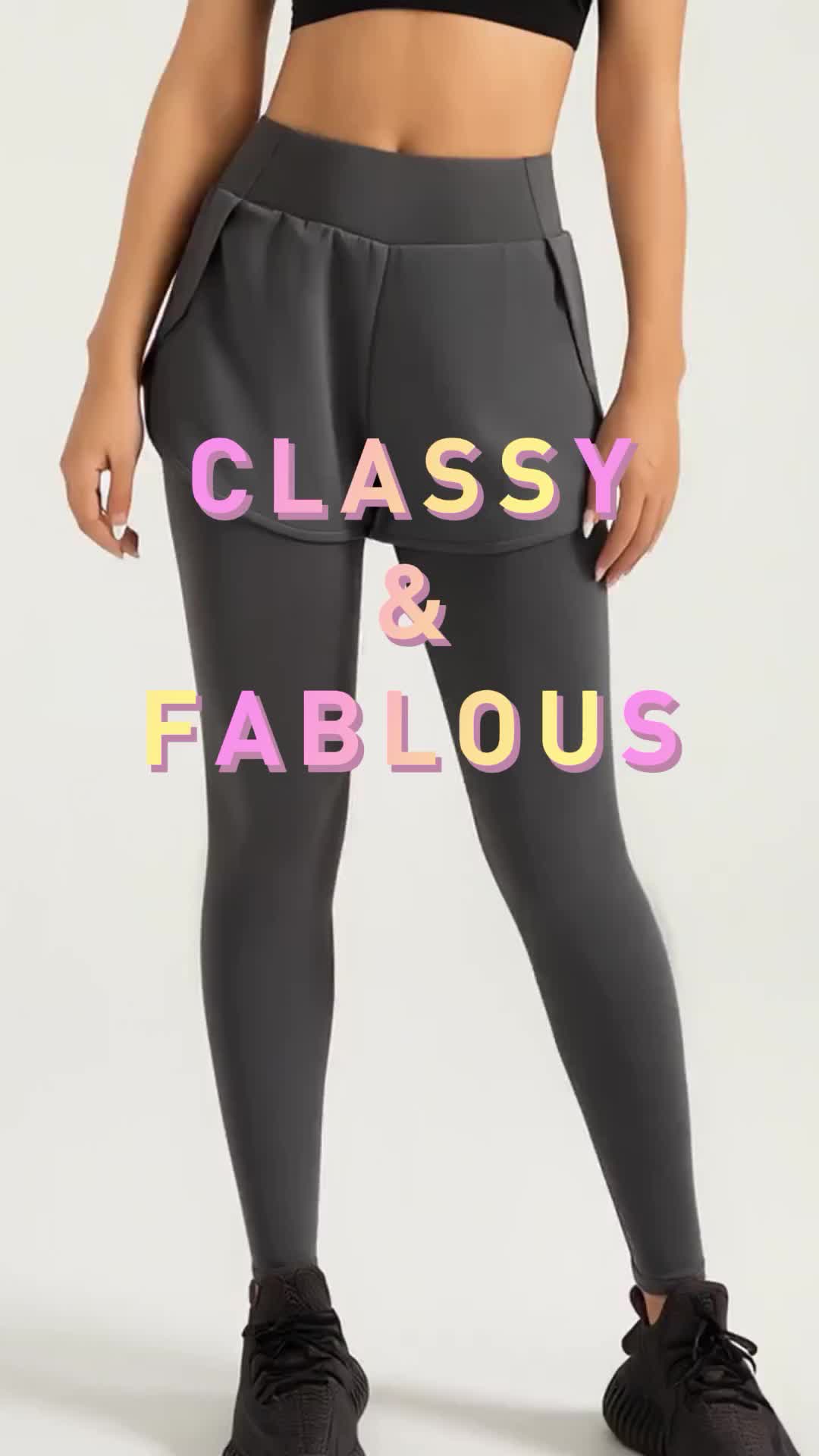 ZUNKOU QJB2025 New Fake Two-Piece Pocket Yoga Pants High Waist Hip-Lifting Running Fitness Sports Leggings work  outfits  women jeans  outfit legging pant casual solid color #leggings #gymleggings #leggingswithpocket #highwaistedleggings #leggingsset #sportsleggings #leggingset #leggingsforwomen #pocketleggings #highwaistleggings