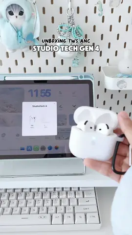 tws anc paling recommended yang aku punya ✨ sempet underestimate karna banyak banget model kaya gini tapi biasa aja, tapi tws ini melebihi ekspektasi 😭 suaranya deep dan ngebass polll 😆 #tws #twsbluetooth #twsmurah #twsrekomendasi #twsanc #studiotech