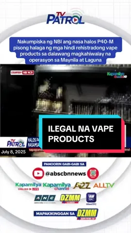 #TVPatrol #tvpatrolontiktok #abscbnnews #newsph #vape #fyp 