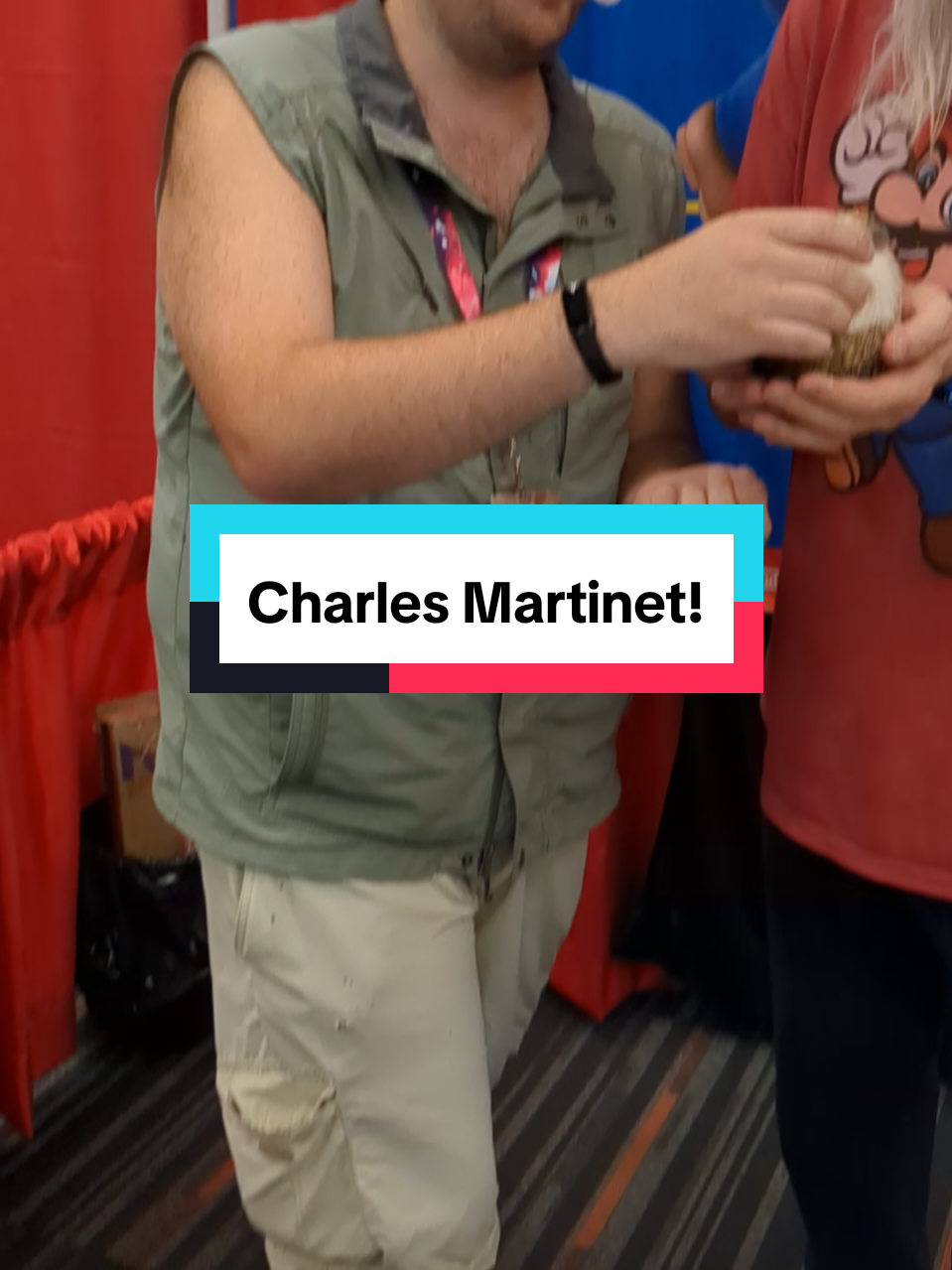 Montreal Comiccon 2025! Meeting Charles Martinet! #patspetshow #hedgehog #charlesmartinet #mario #nintendo #voiceactor #luigi #wario #waluigi #foryoupage #fyp #for #foryour 