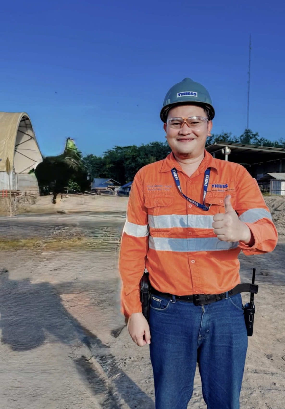 Masih disini dulu sama si Biru nnt baru kesana yah 😁 #thiessindonesia #thiessmining #thiess #anaktambang 
