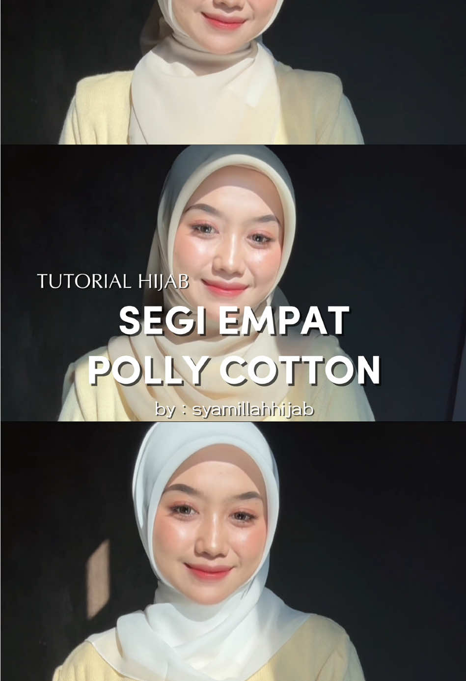 Membalas @𝐌𝐞y𝐏𝐮𝐭𝐫𝐢 ini hijabnya @Syamilah Hijab lewat mulu di fyp dan ternyata emg gampang banget dibentukk🥹🫶🏻✨  #tutorial  #hijabsegiempat  #pollycotton  #hijab 