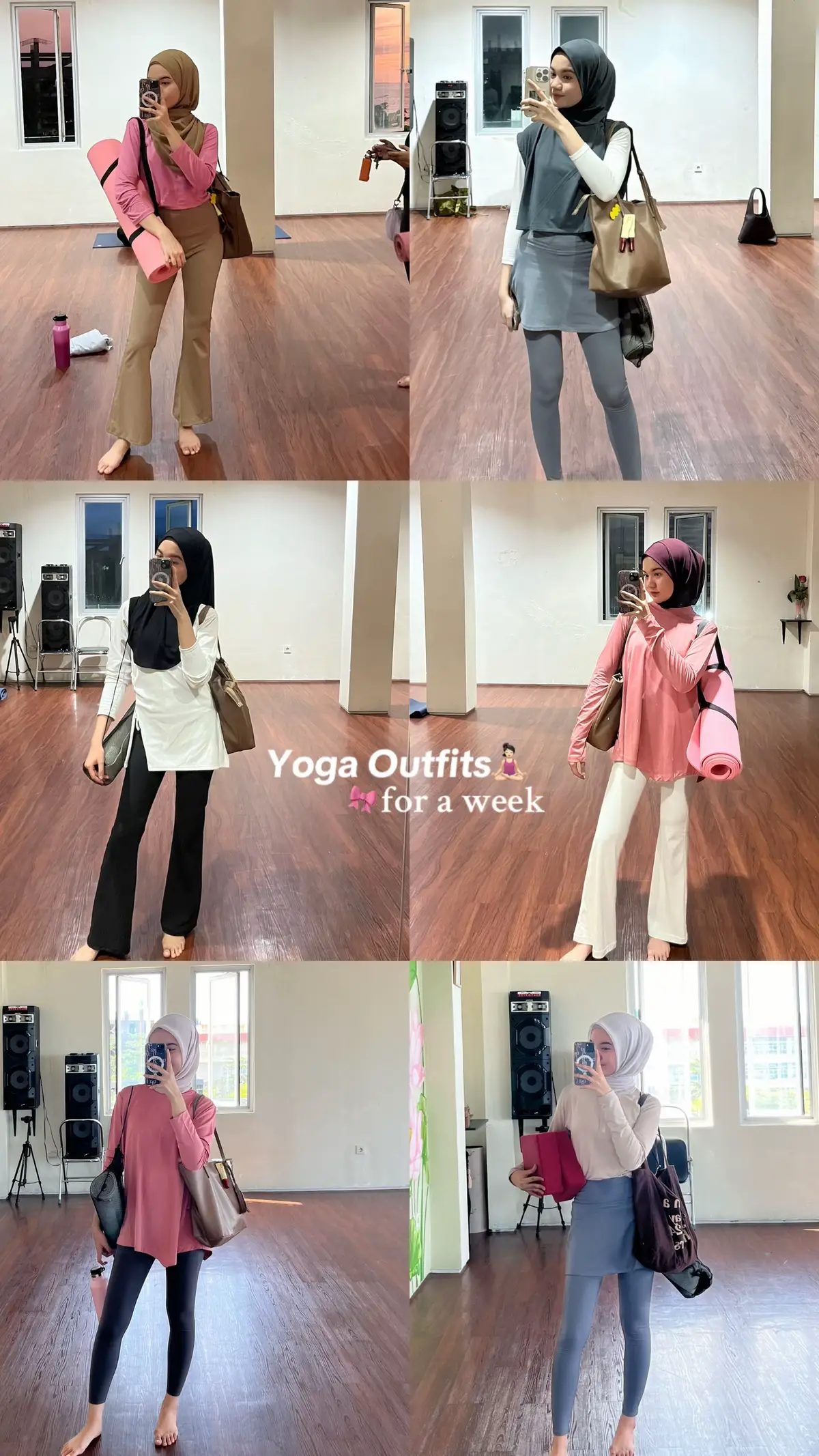 recent outfits for yoga🧘🏻‍♀️🌸💫