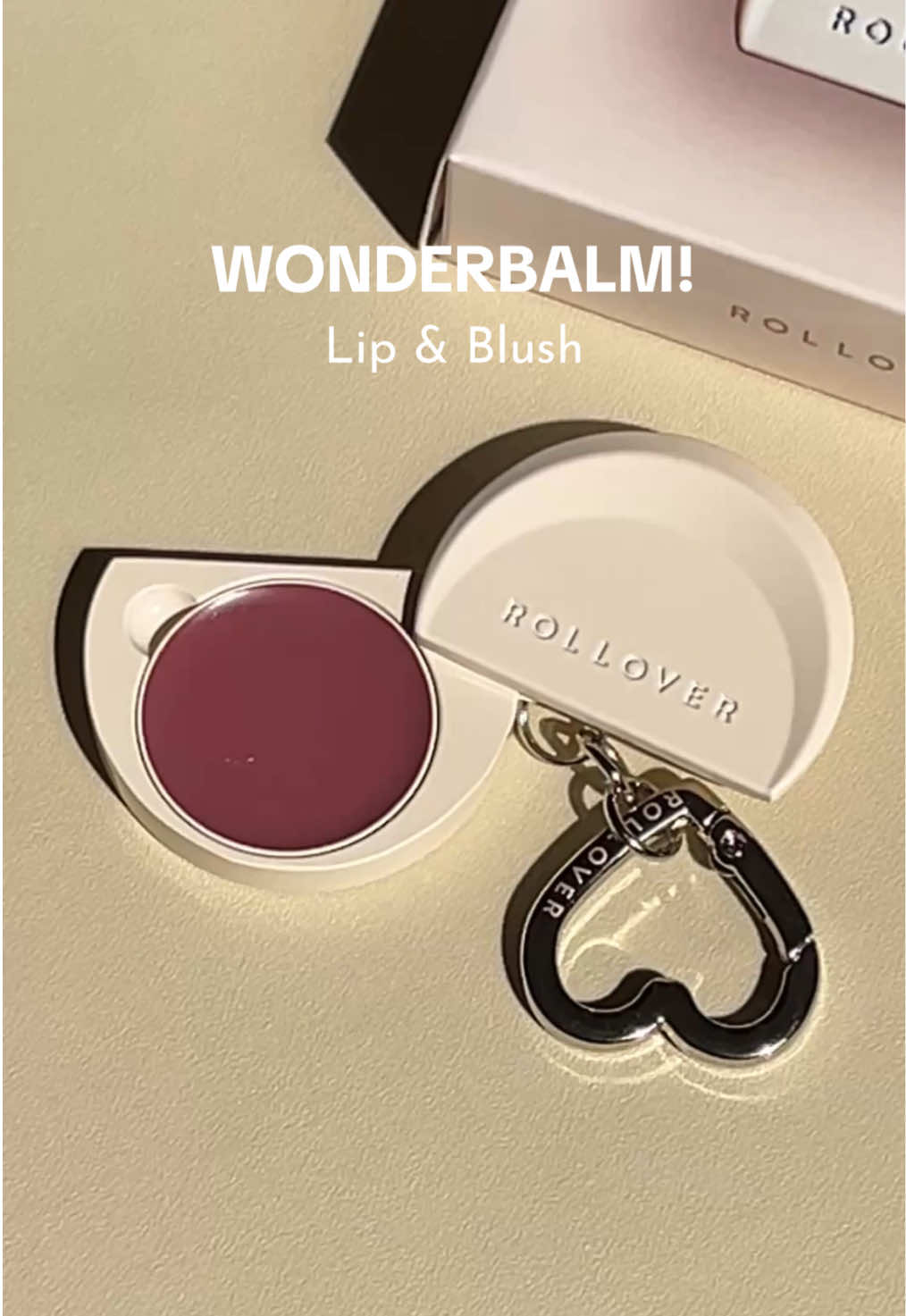 Ah the packaging is so cute & i love the texture😍✨ #wonderbalm #RolloverReaction #DoWonders #lipandblush @Rollover Reaction 