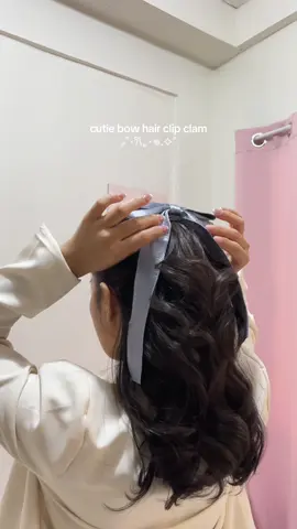 Ribbon hair clip clam #hairclip #hairclam #fypage #hairaccessories #fyp #trending 