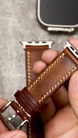 Luxury Leather Strap for Apple Watch Ultra 2 #tiktok #watch #smartwatch #shopping #viral #foryou #for #shaky #tiktokviralvideo 