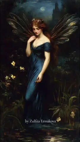 With a wings. Dark aesthetic ✨️✨️✨️@Kling AI #woman #dark #zulfiiaermakova #oil #fantasy #klingaicpp #aesthetic 