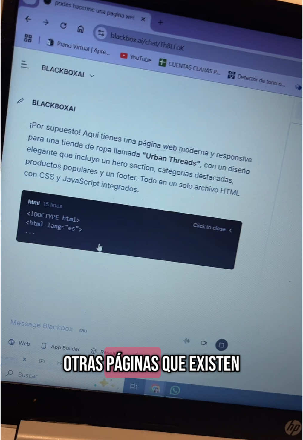 Ustedes cuanto hubiesen pagado? #ia #paginaweb #web #emprender #paginas #comprar #vender #crear #chatgpt #blackbox 