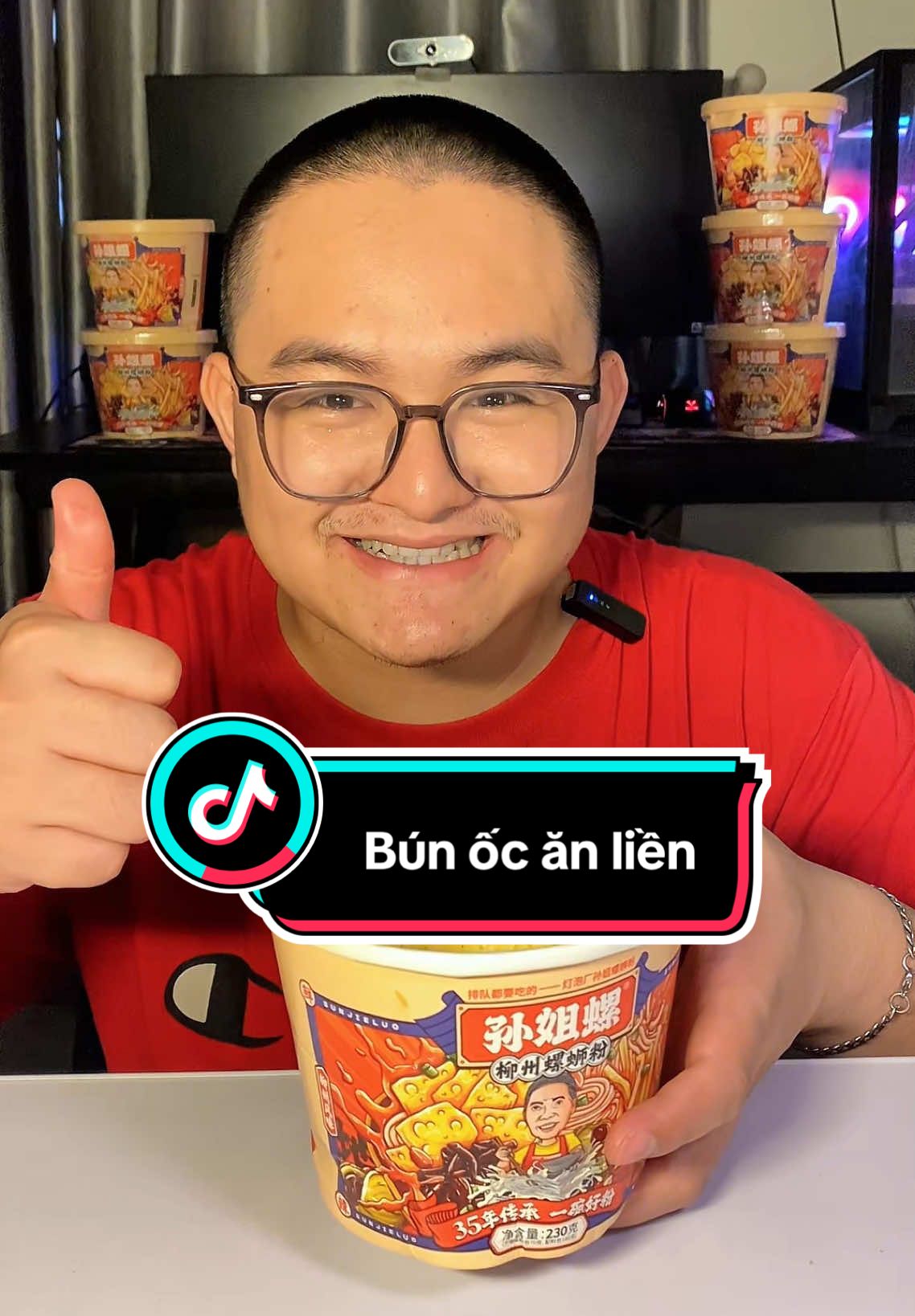 Bún ốc Liễu Châu giờ còn có dạng ly tiện lợi, đổ nước nóng 5-7 phút là ăn được. Mà mình vẫn mê cái gói sợi to hơn 🤩 #cuong10yen #mukbang #dailyvlog #foodreview #asmr #anngon #bunocLieuChau 