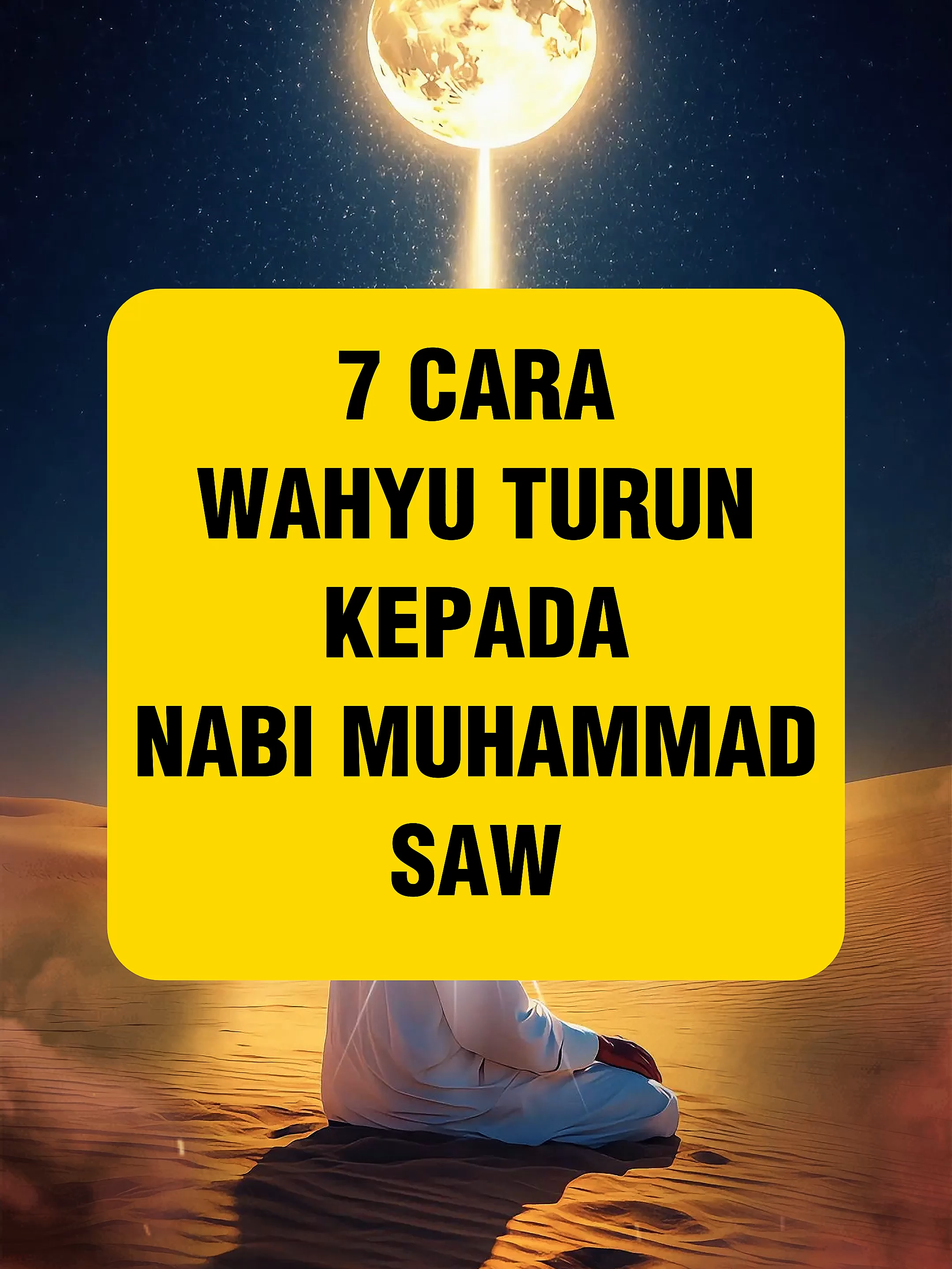 7 Cara Wahyu Turun kepada Nabi Muhammad SAW --- Referensi Utama: Kitab Ar-Rahîq al-Makhtûm (الرحيق المختوم) Penulis: Syekh Shafiyyurrahman Al-Mubarakfuri Judul terjemahan: Perjalanan Hidup Rasul yang Agung Muhammad ﷺ Penerbit: Darussalam / Pustaka Al-Kautsar (tergantung edisi) Dalam kitab ini, penulis menjelaskan secara sistematis cara-cara turunnya wahyu berdasarkan riwayat-riwayat sahih dan pandangan ulama salaf. Penjelasan Ibnu Qayyim al-Jauziyyah Dalam karyanya Zâd al-Ma'âd, Ibnu Qayyim menyebutkan tujuh cara wahyu diturunkan kepada Nabi ﷺ, yang kemudian dirangkum dan dijelaskan kembali oleh Syekh Mubarakfuri. Hadis-hadis Sahih Di antaranya hadis riwayat al-Bukhari dan Muslim tentang pengalaman Nabi ﷺ menerima wahyu, seperti bunyi lonceng, mimpi yang benar, serta turunnya Jibril dalam bentuk manusia. Al-Qur’an Surah An-Najm ayat 13–18: menyebut perjumpaan Nabi ﷺ dengan malaikat Jibril dalam wujud aslinya. Surah Al-Baqarah ayat 285 dan Surah Al-A’raf ayat 143: sebagai penguat peristiwa komunikasi langsung antara Allah ﷻ dan para nabi. 		 --- #kisahislami #ceritaislami #kisahislam #motivasi #fyp