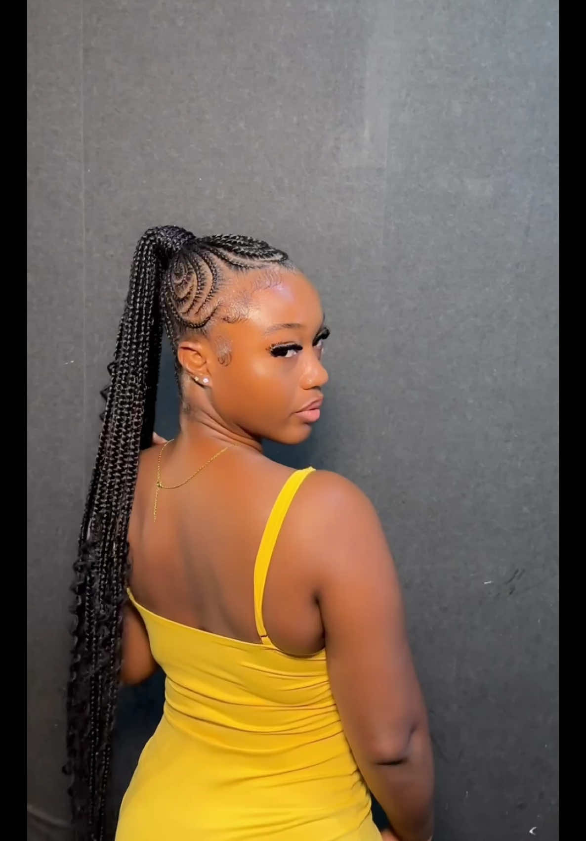 Cornrow ponytail😍😍 #cornrowstyles 