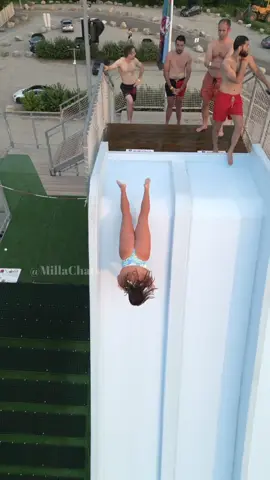 Let’s goooo! 😱 #waterslide #waterpark #aquapark #slipnslide #slipnfly 