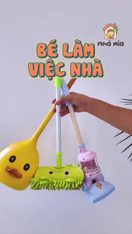 Bộ dụng cụ cho bé tập làm việc nhà. #bodungcuchobetaplamviecnha  #choivit #hotracvit #tiemnhamia 